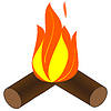 Vector clipart: Bonfire