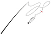Vector clipart: Fishing rod and fish