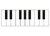 Vector clipart: Toy piano keys