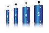 Satz verschiedener Batterien | Stock Vektrografik