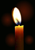 Vector clipart: Burning candle 