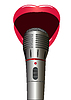 Vector clipart: Mouth and microphone