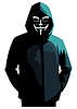 Unknown man in mask 