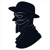 Unknown man in mask
