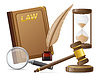 Vector clipart: law icons