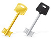 Vector clipart: keys door lock