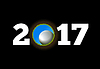 Vector clipart: Happy New Year on background of golf ball falling