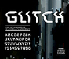 Glitch font | Stock Illustration