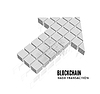 Blockcha in form of cubes in form of an arrow. Bloc