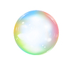 Vector clipart: Rainbow soap bubble