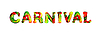 Colorful 3d text carnival | Stock Vector Graphics