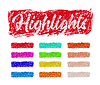 Highlighter elements | Stock Vector Graphics