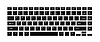 Black keyboard for laptop or computer