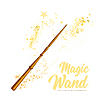Magic wand with stars