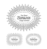 Vector clipart: Sunbursts frame set. Oval shape