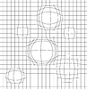 Vector clipart: Geometric background with grid and distortion in