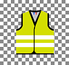 Yellow vest, as symbol of protests in France agains | Stock Vector Graphics