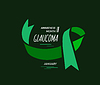 Vector clipart: January is Glaucoma Awareness Month. with green
