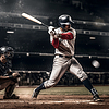 Baseballspieler mit Schläger | Stock Illustration