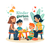 Vector clipart: Kindergarten. Preschool education