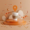Coffee as gift for review and rating | Stock Illustration