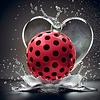 Pickleball ball with water splash in background | Stock Illustration