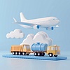 Logistic concept abstract for logistic company | Stock Illustration