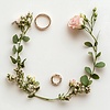Фото 300 DPI: Свадебные атрибуты Flatlay для приглашений и