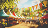 Photo 300 DPI: fair, festival tent blurred background