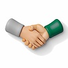 3D Handshake | Stock Illustration