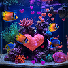 Valentine Aquarium | Stock Illustration