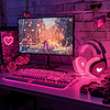 Photo 300 DPI: gaming in love: valentine`s setup