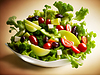 Vegetable greek salad | Stock Foto