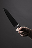 Hand mit Messer | Stock Foto