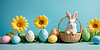 Fondo de Pascua feliz | Ilustración