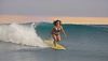 Overweight woman surfer | Stock Foto