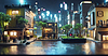 Futuristische digitale Stadt | Stock Illustration