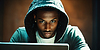 Hacker en acción | Foto de stock