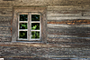 Window of old wooden house | Stock Foto