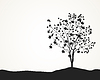 Vector clipart: tree silhouette