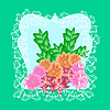 Vector clipart: Floral frame