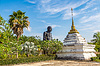 Schwarzer Mönch in Thailand | Stock Foto