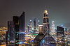 Downtown Dubai de noche | Foto de stock