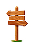 Vector clipart: Vintage wooden signboard . Sign frame element,