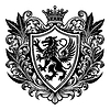 Heraldic shield with royal floral ornament. | Stock Vector Graphics