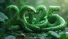 Cartel de Año Nuevo 2025 con serpiente como símbolo del Ne Lunar | Ilustración