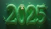 Cartel de Año Nuevo 2025 con serpiente como símbolo del Ne Lunar | Ilustración