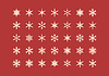 Vector clipart: Set of cute snowflake icons on background New Year