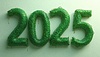 3d number 2025 for New Year celebration party, | Stock Illustration
