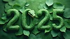 Cartel de Año Nuevo 2025 con serpiente como símbolo del Ne Lunar | Ilustración